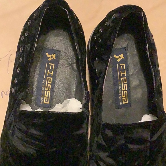 NWB AURELIO GARCIA Fiesso Suede Loafers with Studs - Picture 5 of 11